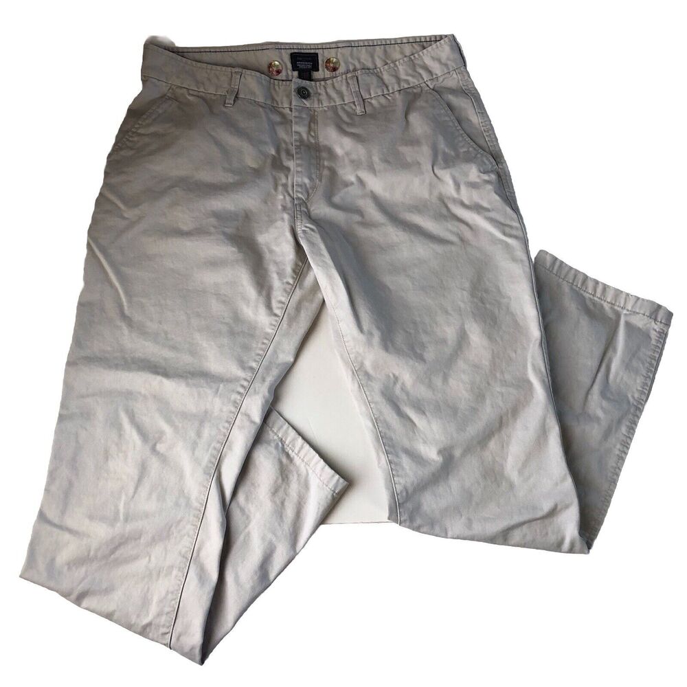 GapKhakis Mens Chino Beige Pants Size 36 With Colorful Buttons